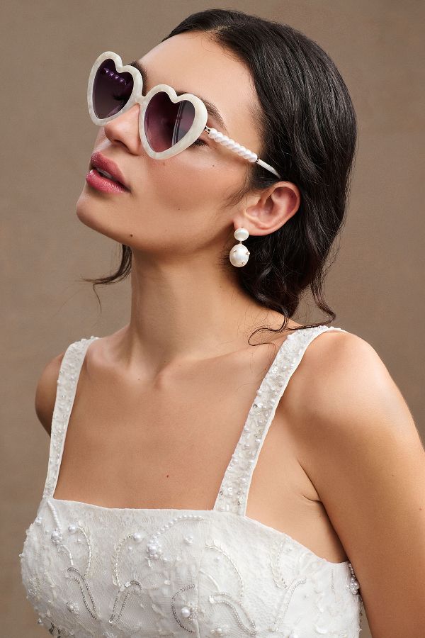 Slide View: 3: Lele Sadoughi Sweetheart Sunglasses