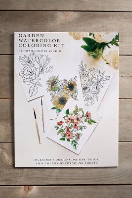 Garden Watercoloring Kit