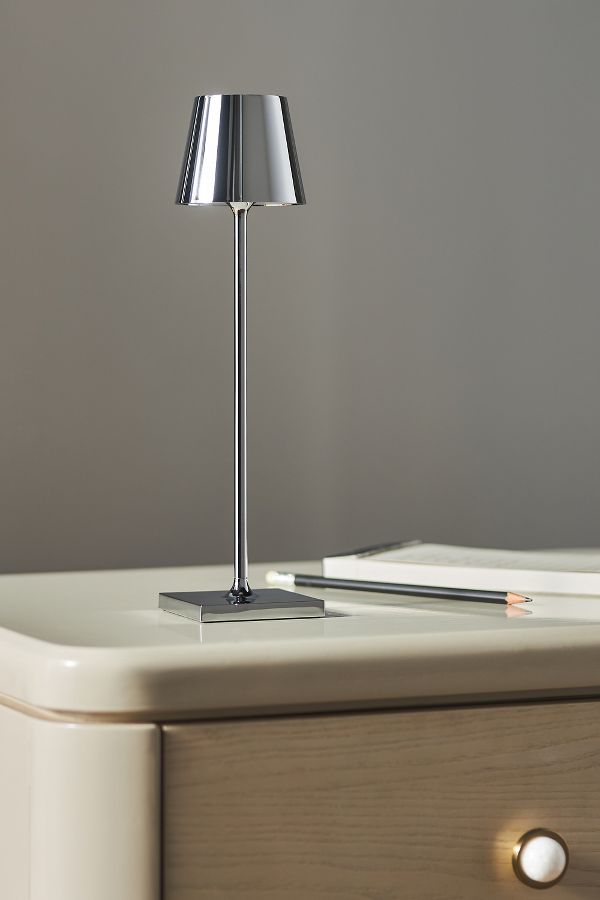 Slide View: 3: Poldina Pro Micro Metallic Rechargeable LED Portable Table Lamp