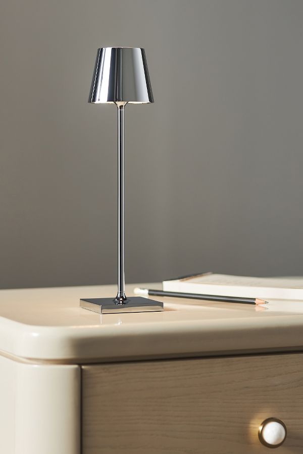 Slide View: 1: Poldina Pro Micro Metallic Rechargeable LED Portable Table Lamp