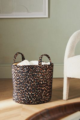 Cesta Estampado de Leopardo