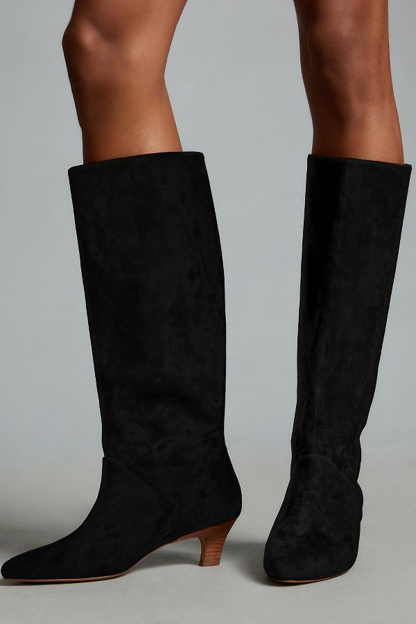 Slide View: 2: Silent D Erena Kitten-Heel Boots