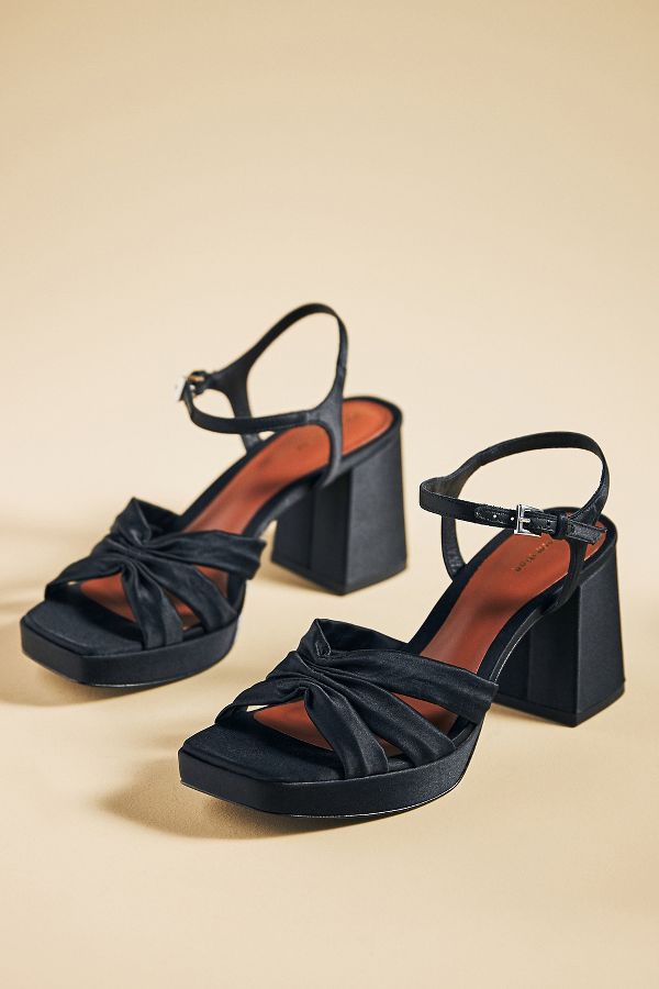 Slide View: 2: Reformation Maize Platform Heeled Sandals