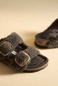 Slide View: 3: Birkenstock Arizona Big Buckle Teddy Sandals