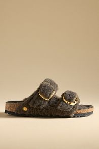 Slide View: 1: Birkenstock Arizona Big Buckle Teddy Sandals