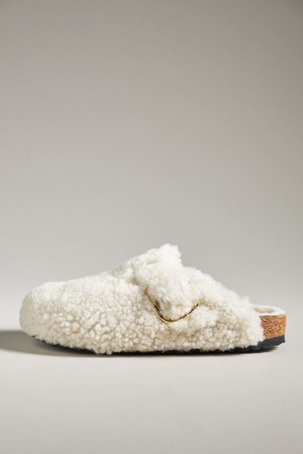 Slide View: 2: Birkenstock Boston Teddy Clogs