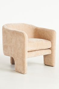 Slide View: 2: Corduroy Effie Tripod Chair