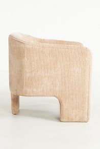 Slide View: 3: Corduroy Effie Tripod Chair