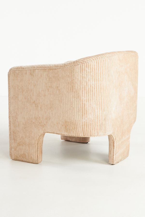 Slide View: 4: Corduroy Effie Tripod Chair