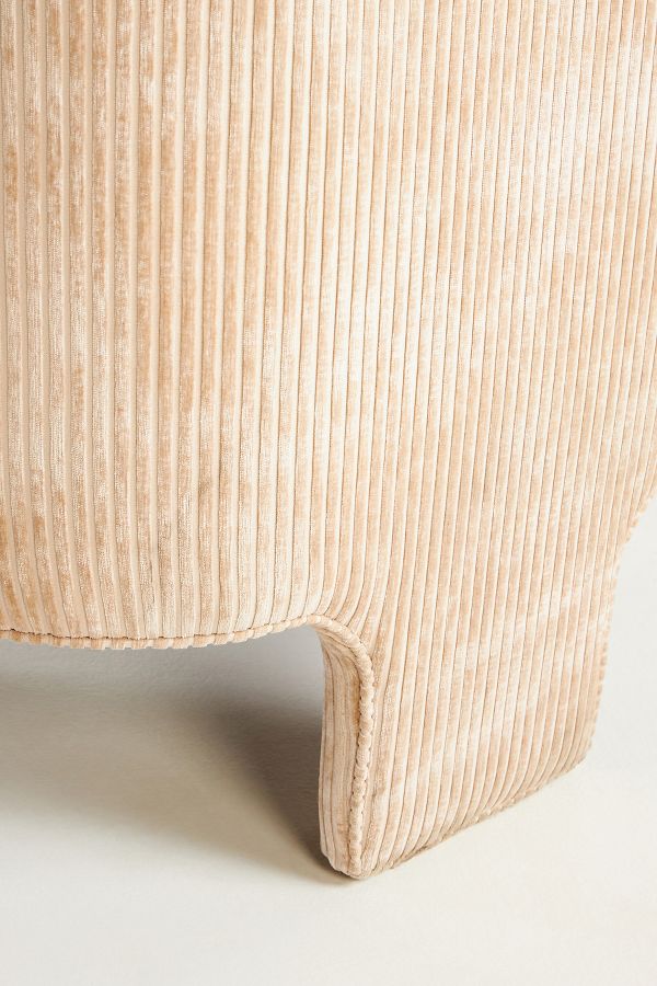 Slide View: 6: Corduroy Effie Tripod Chair