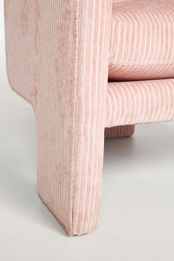 Slide View: 8: Effie Corduroy Tripod Armchair