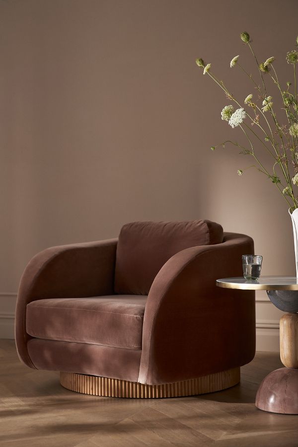 Slide View: 1: Erin Fetherston Dulcette Swivel Chair