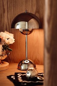 Slide View: 1: Flowerpot V9 Rechargeable LED Portable Metallic Table Lamp