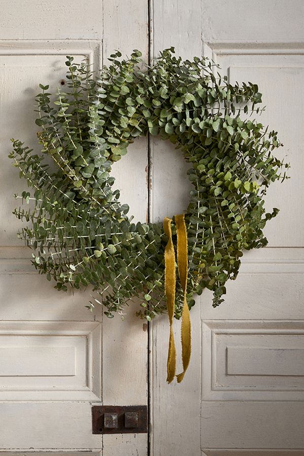 Slide View: 5: Fresh Baby Blue Eucalyptus Wreath