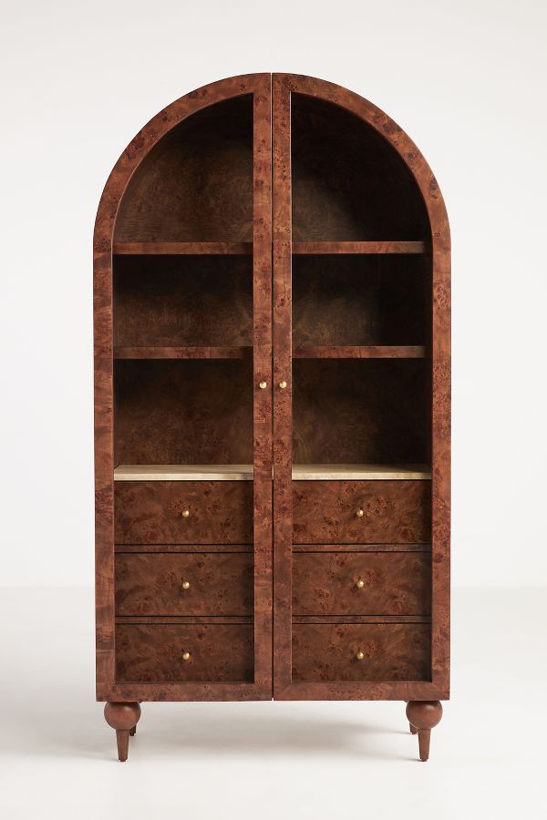 Slide View: 3: Fern Burl Storage Cabinet