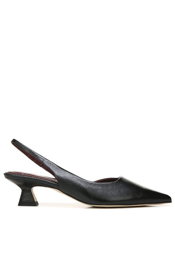 Slide View: 1: Sarto Devin Slingback Kitten-Heel Pumps