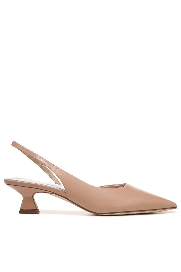 Slide View: 1: Sarto Devin Slingback Kitten-Heel Pumps