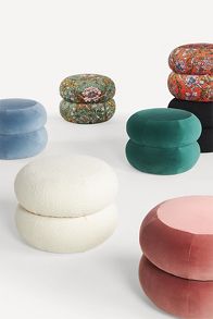 Slide View: 3: Muntz Bouclé Ottoman