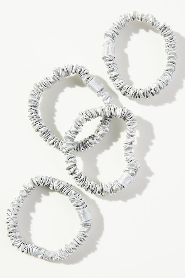 Slide View: 1: Slip Back to Basics Pure Silk Skinny Scrunchies