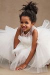 Thumbnail View 4: Princess Daliana Leah Tulle Flower Girl Dress