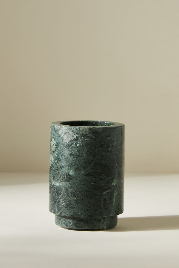 Slide View: 2: Esmeralda Marble Toothbrush Holder