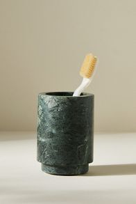 Slide View: 1: Esmeralda Marble Toothbrush Holder