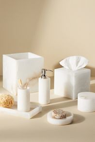 Slide View: 2: Alabaster Soap Dispenser