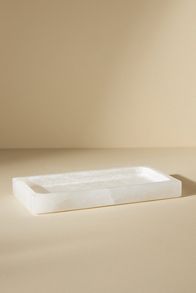 Slide View: 2: Alabaster Bath Tray