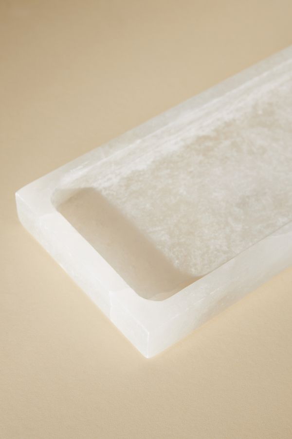 Slide View: 3: Alabaster Bath Tray