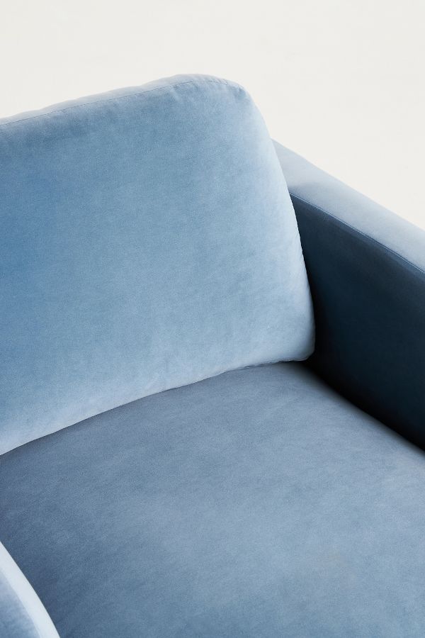 Slide View: 5: Velvet Lawson Chair