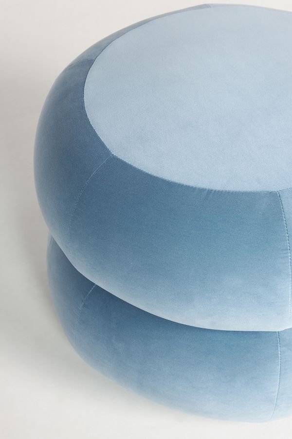 Slide View: 3: Muntz Velvet Ottoman