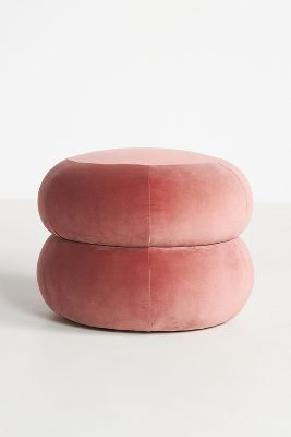 Muntz Velvet Ottoman