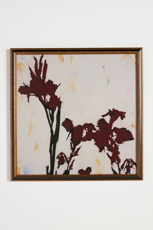 Slide View: 1: Red Canna II Wall Art