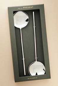 Slide View: 2: The Samson Stainless Steel 2-Piece Serving Set