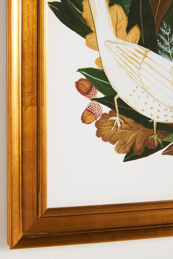 Slide View: 2: Magnolia and Oak Leaves Wall Art