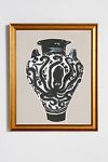 Thumbnail View 1: Minoan Black and White Octopus Vase Wall Art