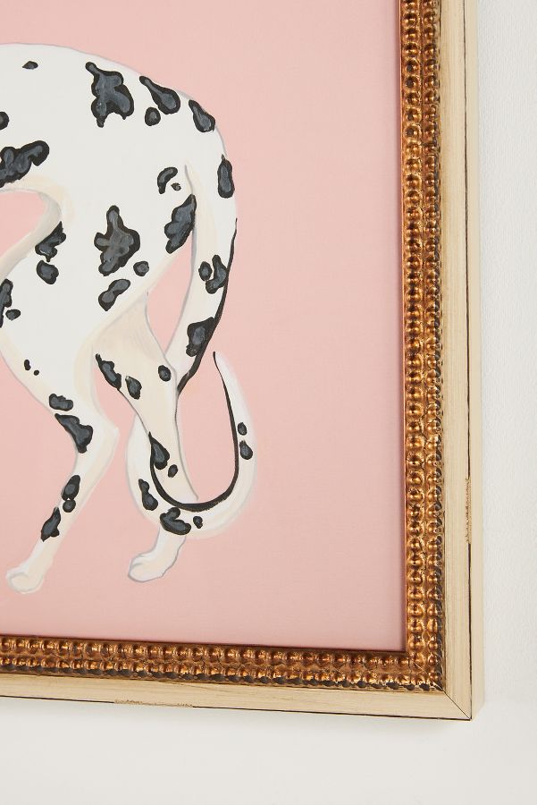 Slide View: 2: Harlequin on Pink Wall Art