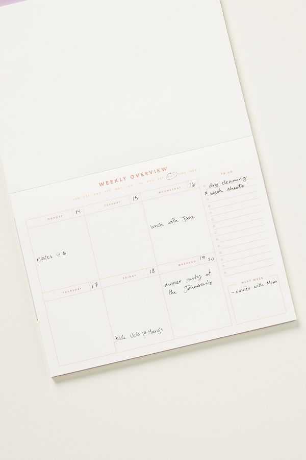 Slide View: 2: Papier Weekly Planner Notepad