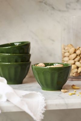 The Latte Stoneware Nut Bowls, Set of 4: Amelie Edition