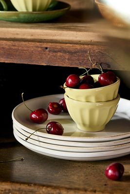 The Latte Stoneware Nut Bowls, Set of 4: Amelie Edition