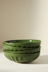 Slide View: 2: The Latte Stoneware Pasta Bowls, Set of 4: Amelie Edition