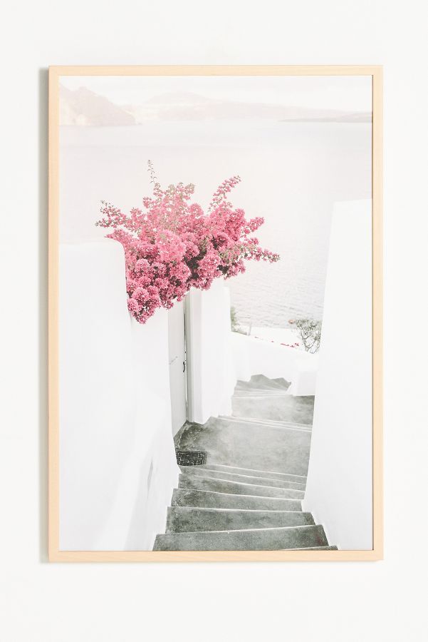 Slide View: 1: Santorini View Wall Art