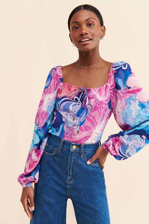 Slide View: 1: Conditions Apply Brinella Floral Blouse