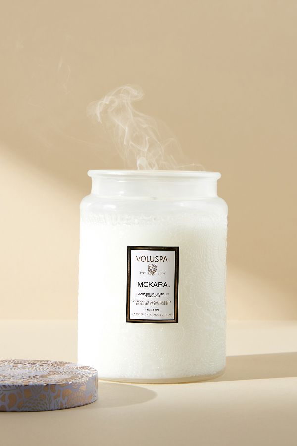 Slide View: 2: Voluspa Japonica Mokara Glass Jar Candle