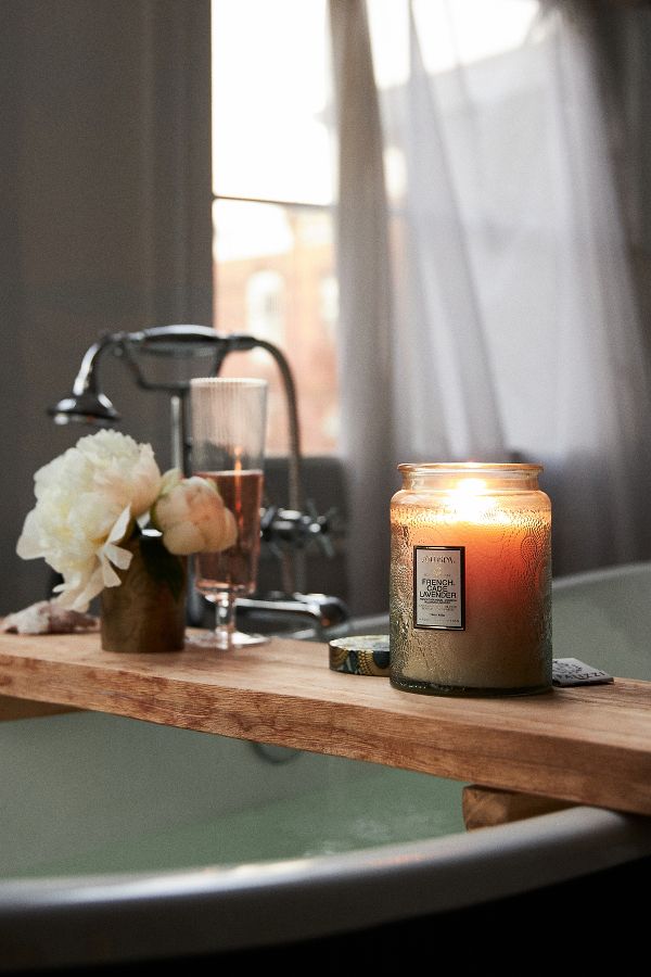 Slide View: 4: Voluspa Japonica French Cade & Lavender Glass Jar Candle​