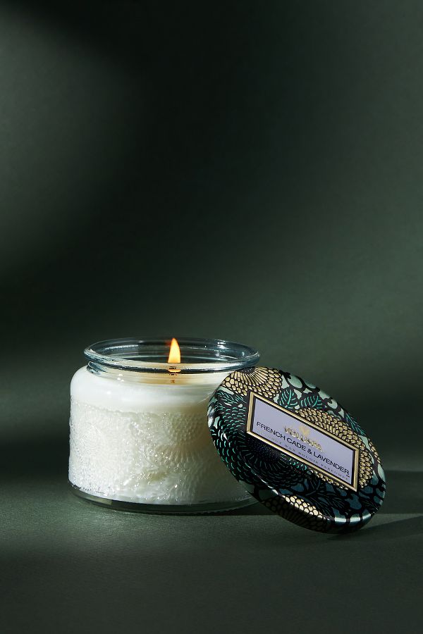 Slide View: 3: Voluspa Japonica French Cade & Lavender Glass Jar Candle​