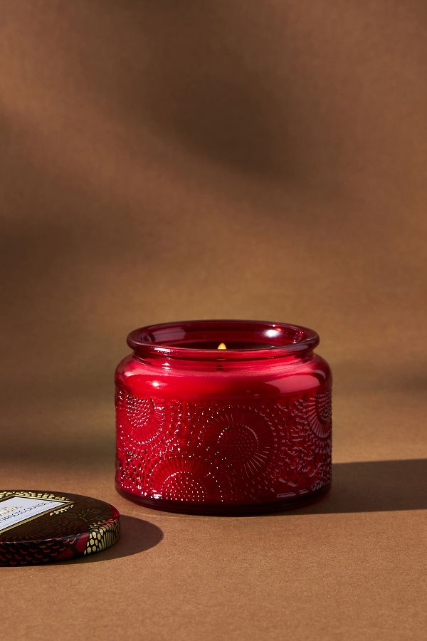 Slide View: 3: Voluspa Japonica Goji Tarocco Orange Glass Jar Candle