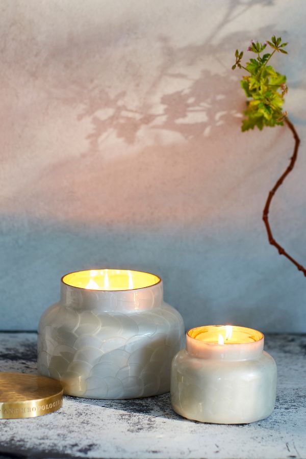 Slide View: 3: Capri Blue Volcano Capiz Jar Candle​