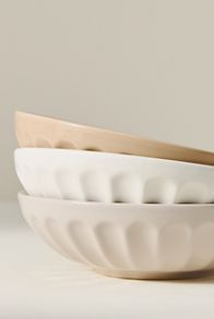 Slide View: 3: The Latte Stoneware Pasta Bowls, Assorted Set of 6: Amelie Edition