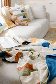 Slide View: 5: Anchal Stamp Quilt Throw